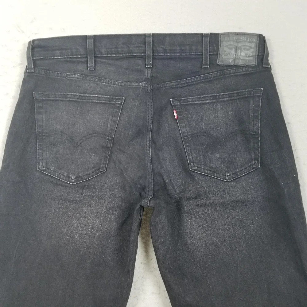 Levis 559 Relaxed Straight Jeans Mens 38x34 Charcoal Wash Stretch Denim Pants
